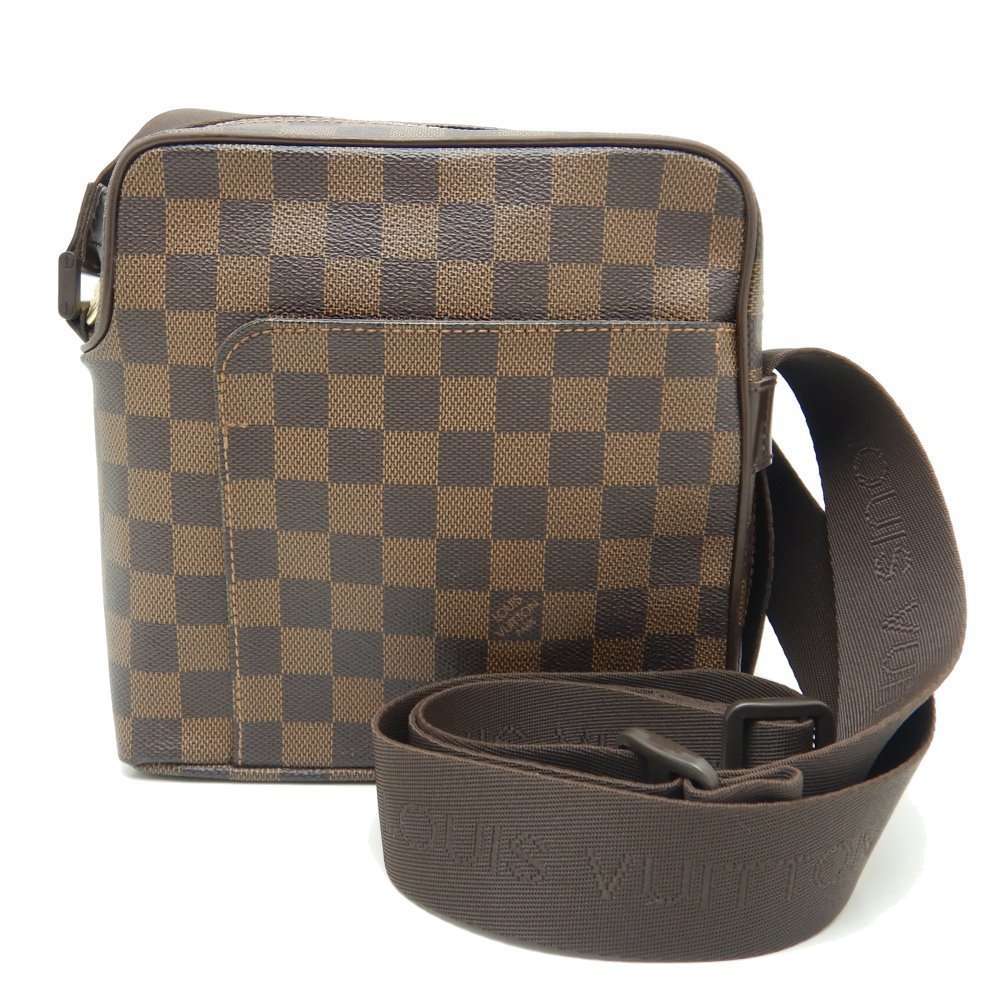 Louis Vuitton Damier Olaf PM Ebene Shoulder Brown